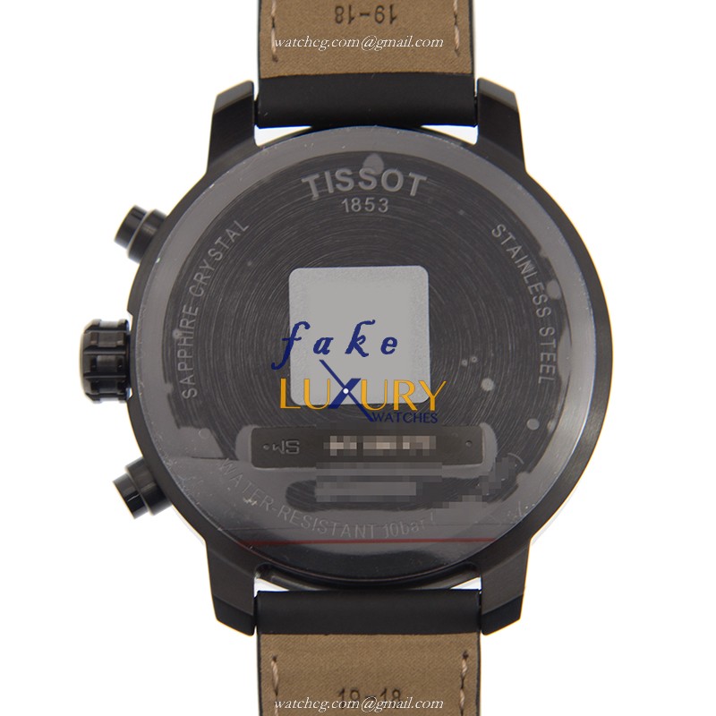 Tissot T095.417.36.057.01 Replica Watch, Quartz Movement, Black Dial, Leather Strap - Image 3