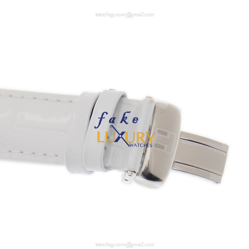 Tissot T055.410.16.017.00 Replica Watch, Quartz, White Dial, Steel Case, Leather Strap - Image 4