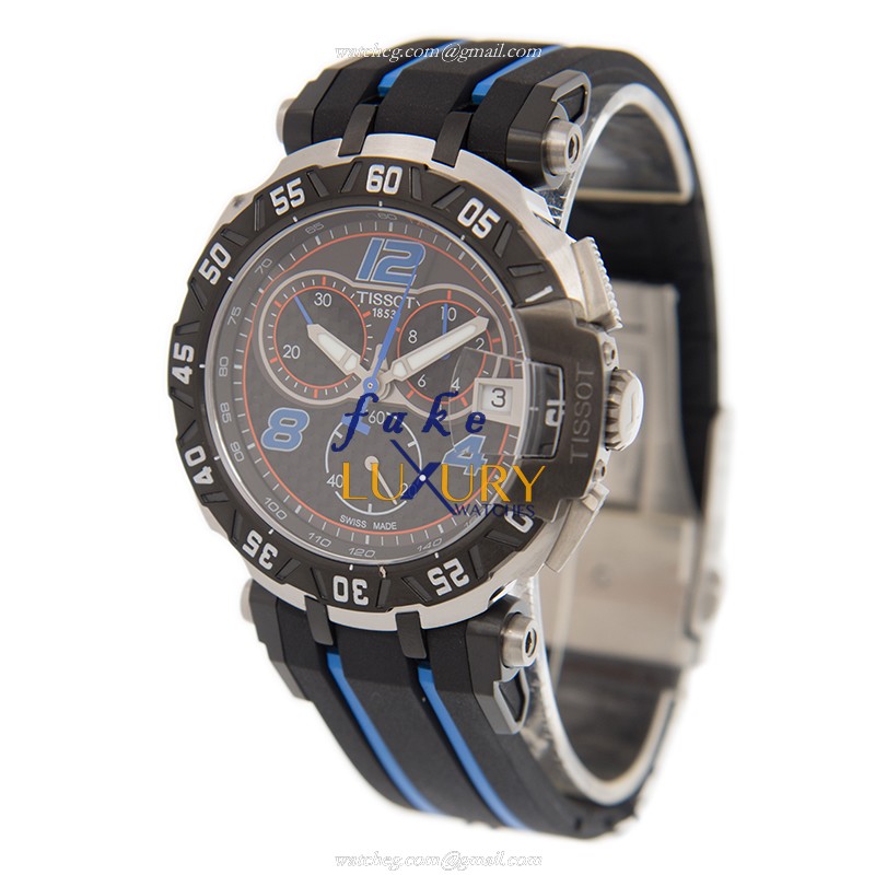Tissot T092.417.27.207.01 Replica Watch, Quartz Movement, Black Dial, Steel Case, Rubber Strap - Image 3