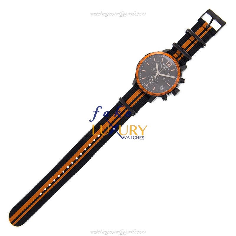 Tissot T-SPORT Quartz Replica Watch T095.417.37.057.00 Black Dial Stainless Steel Case Canvas Strap - Image 2