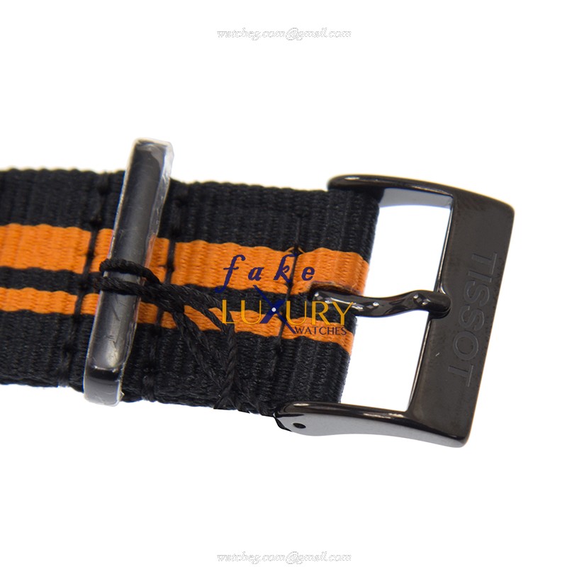Tissot T-SPORT Quartz Replica Watch T095.417.37.057.00 Black Dial Stainless Steel Case Canvas Strap - Image 4