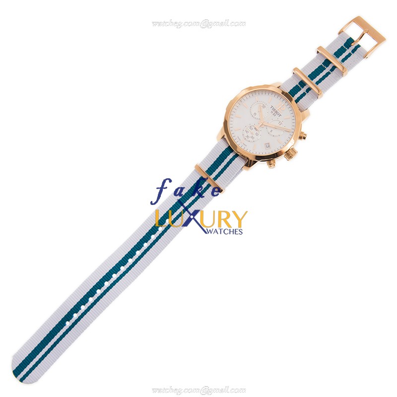 T095.417.37.117.01 - Tissot T-SPORT Quartz Replica Watch - White Dial Nylon Strap 42mm - Image 2