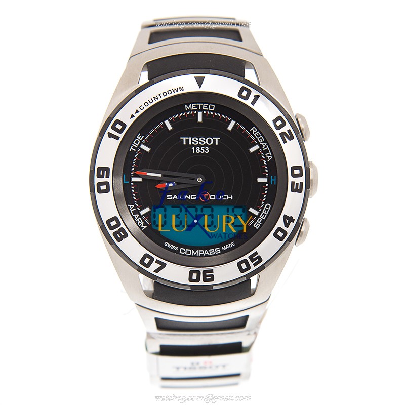Tissot T056.420.21.051.00 Touch Collection Quartz Replica Watch Black Dial Steel Case - Image 2