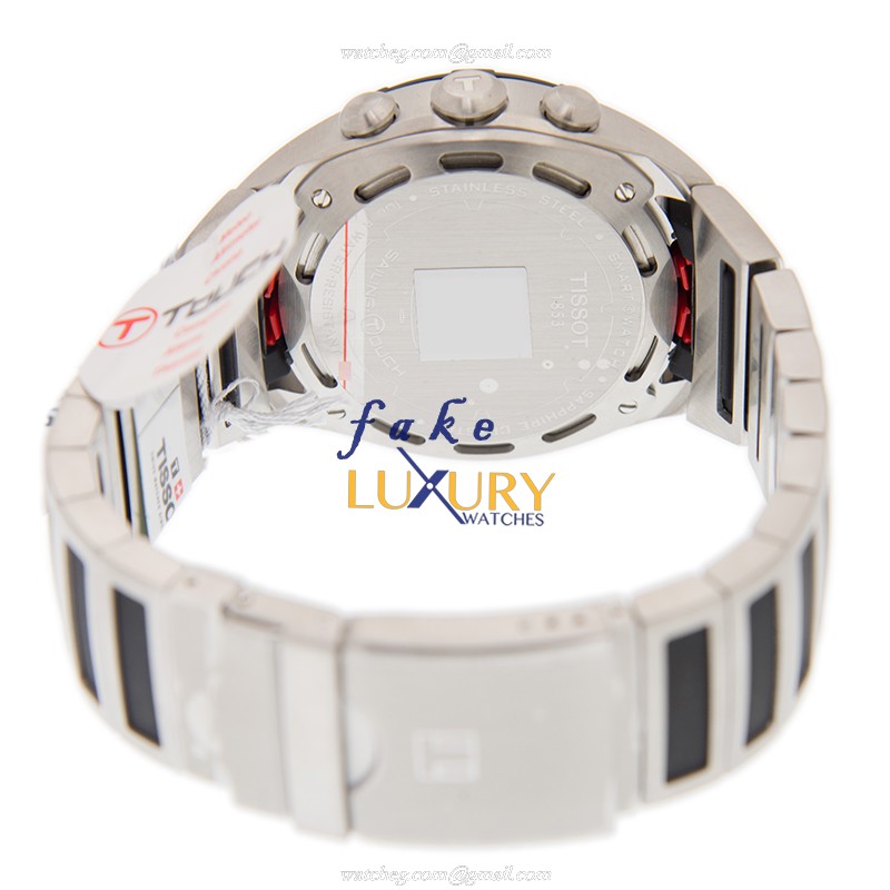 Tissot T056.420.21.051.00 Touch Collection Quartz Replica Watch Black Dial Steel Case - Image 4