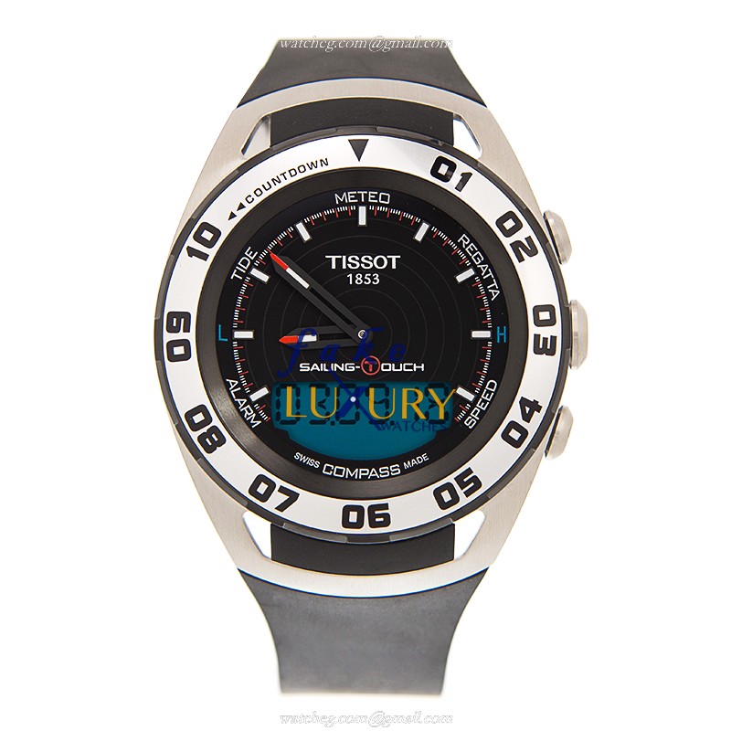 Tissot T056.420.27.051.01 Touch Collection Replica Watch, Quartz Movement, Black Dial - Image 2