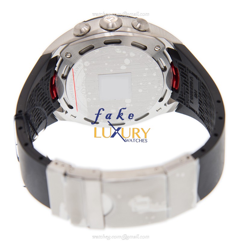 Tissot T056.420.27.031.00 Touch Collection Quartz White Dial Rubber Strap Replica Watch - Image 4