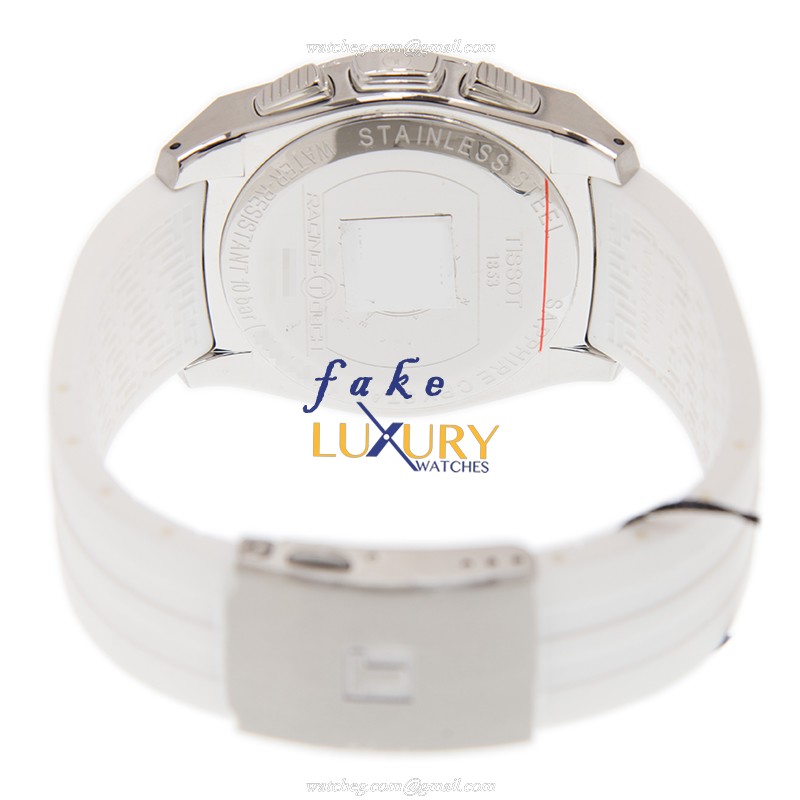 Tissot T002.520.17.111.00 Replica Watch Touch Collection Quartz Stainless Steel White Dial Rubber - Image 4