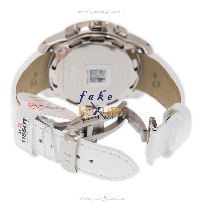 Tissot Touch Collection T047.220.46.086.00 Quartz Titanium White Dial Leather Replica Watch - Image 5