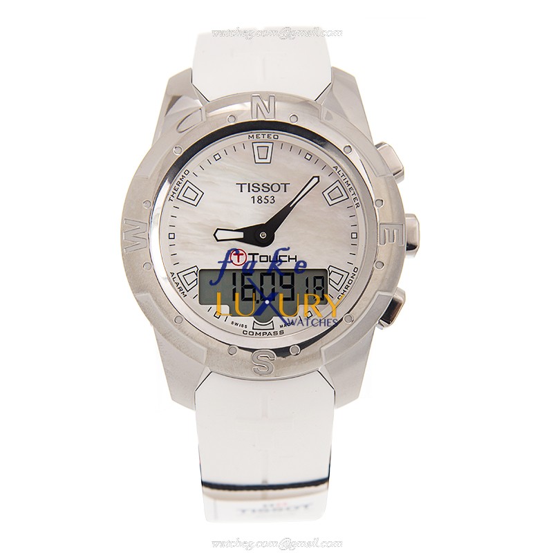 T047.220.47.111.00 - Tissot Touch Collection Replica Watch - Quartz Titanium White Dial - Image 2