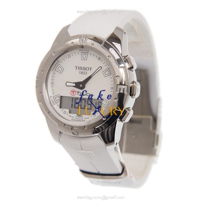 T047.220.47.111.00 - Tissot Touch Collection Replica Watch - Quartz Titanium White Dial - Image 3