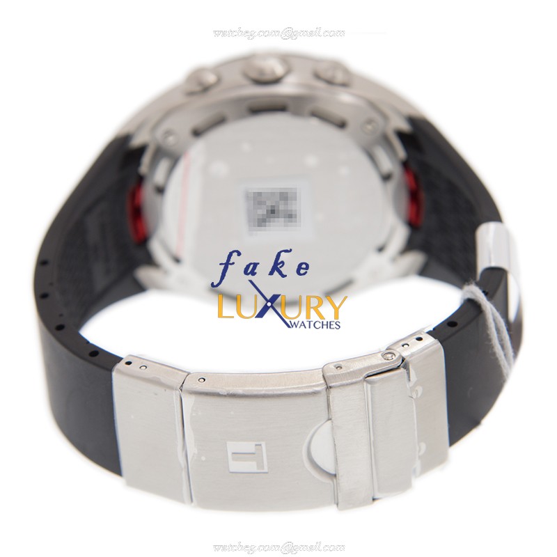 Tissot T056.420.27.041.00 Touch Collection Replica Watch, Blue Dial, Black Rubber Strap - Image 5