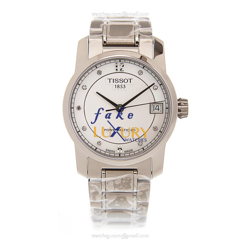 Tissot T087.207.44.116.00 T-Classic Replica Watch, White Dial Titanium Automatic - Image 2
