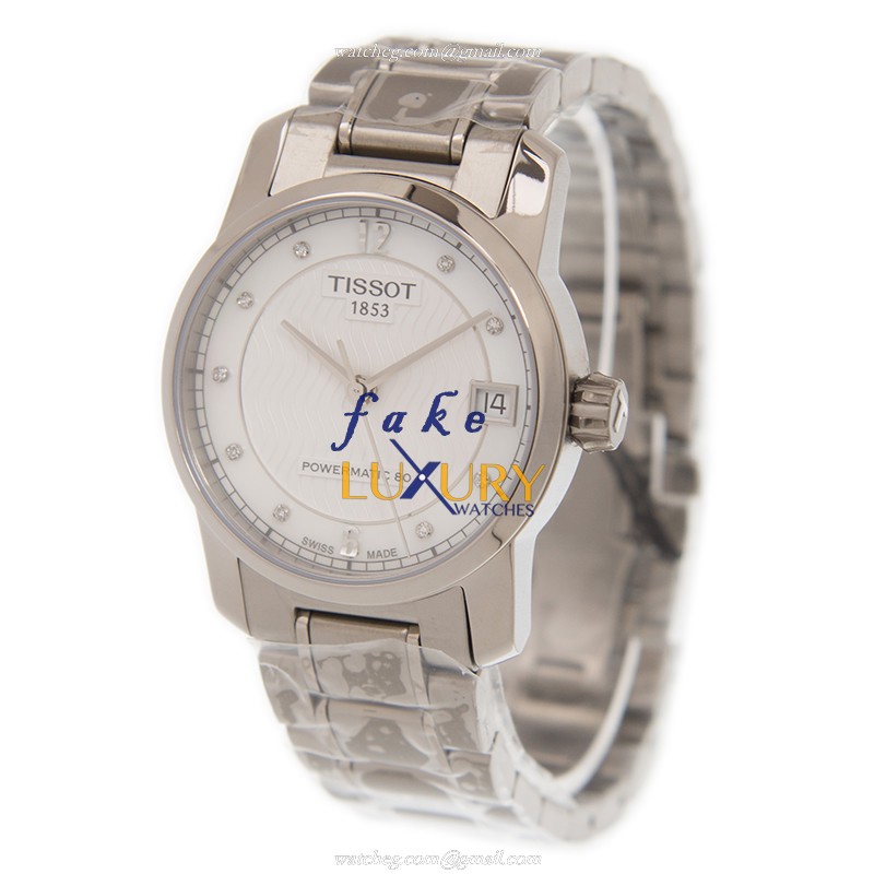 Tissot T087.207.44.116.00 T-Classic Replica Watch, White Dial Titanium Automatic - Image 3