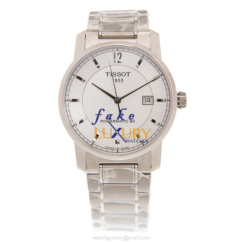 Tissot T087.407.44.037.00 Replica Watch, Automatic Movement, Silvery White Dial, Titanium Case - Image 2