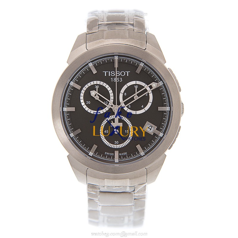 Tissot T069.417.44.061.00 T-SPORT Quartz Titanium - Dark Grey Dial - Silver Bracelet - Replica Watch - Image 2