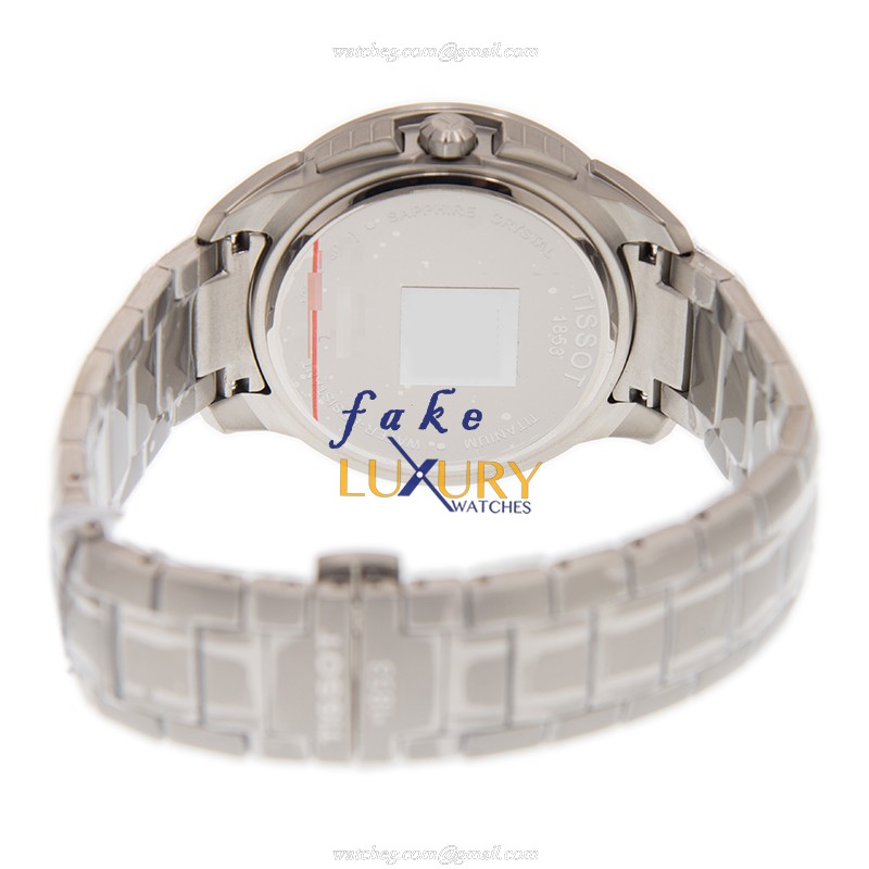 Tissot T069.417.44.061.00 T-SPORT Quartz Titanium - Dark Grey Dial - Silver Bracelet - Replica Watch - Image 4