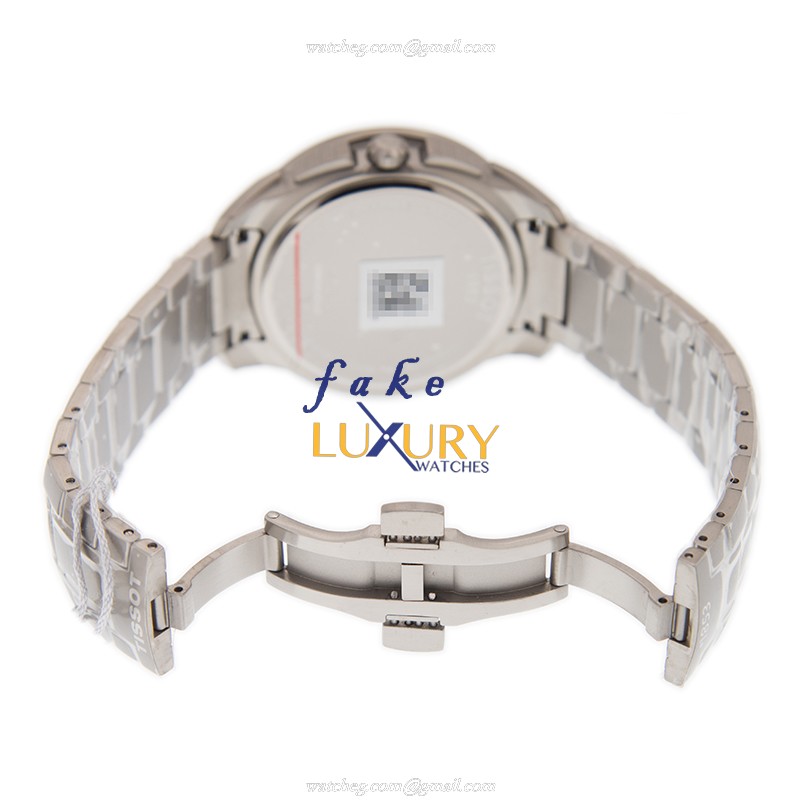 Tissot T069.417.44.061.00 T-SPORT Quartz Titanium - Dark Grey Dial - Silver Bracelet - Replica Watch - Image 5