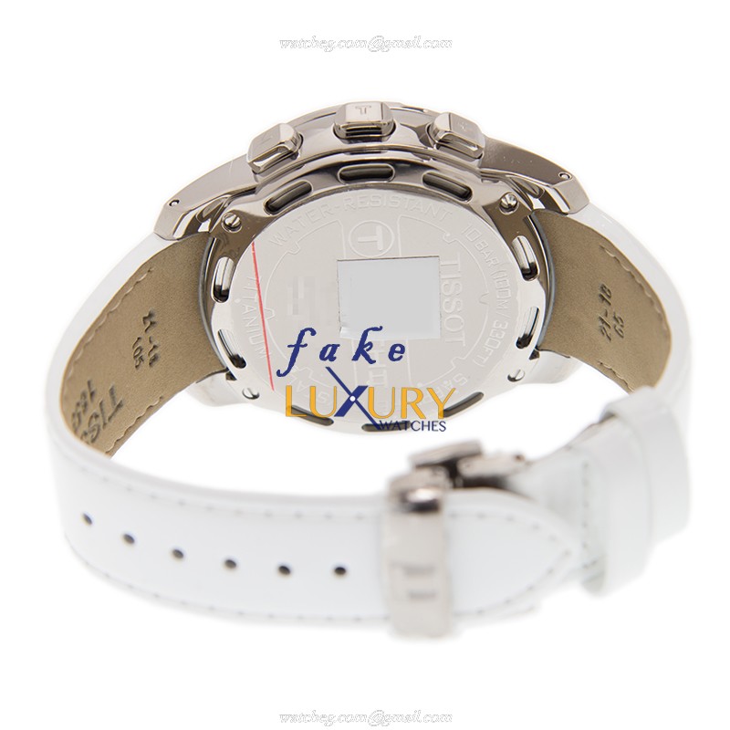 Tissot T047.220.46.116.00 Touch Collection Quartz Replica Watch With Titanium Case, White Dial - Image 4