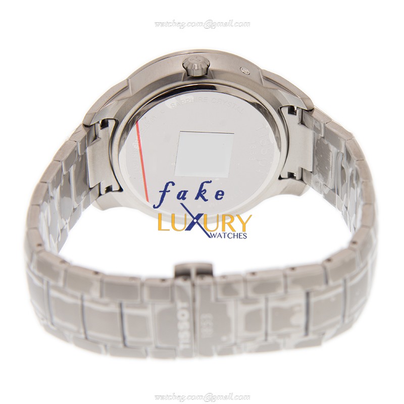 Tissot T069.439.44.031.00 Replica Watch Quartz Titanium White Dial Silver Strap 43mm - Image 4