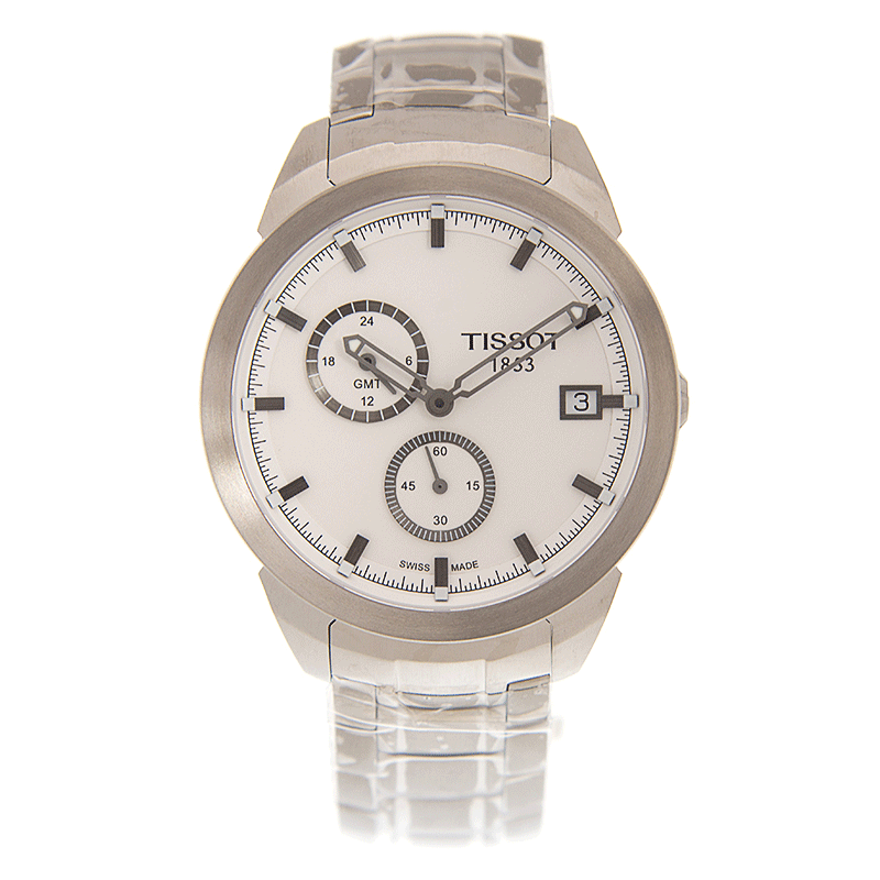 Tissot T069.439.44.031.00 Replica Watch Quartz Titanium White Dial Silver Strap 43mm - Image 2