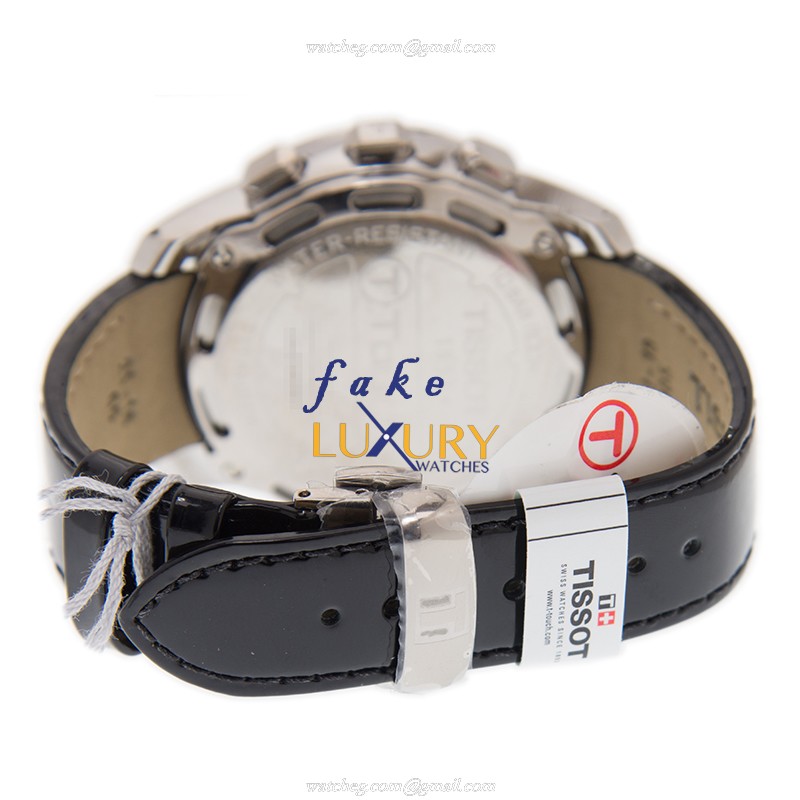Tissot Touch Collection T047.220.46.126.00 Quartz Titanium Blue Dial Leather Strap Replica Watch - Image 5