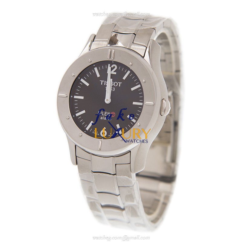 Tissot TOUCH COLLECTION Quartz T40.1.486.51 Black Dial Steel Watch Replica Watch - Image 3