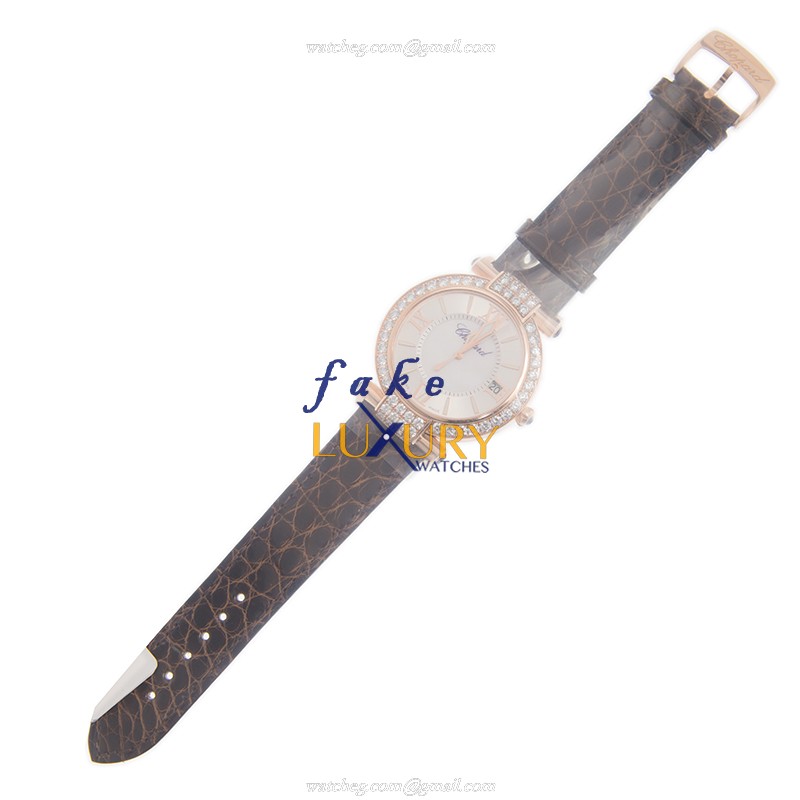Chopard 384241-5003 IMPERIALE - Replica Watch - Automatic - 18kt Rose Gold - White Mother of Pearl - Image 2