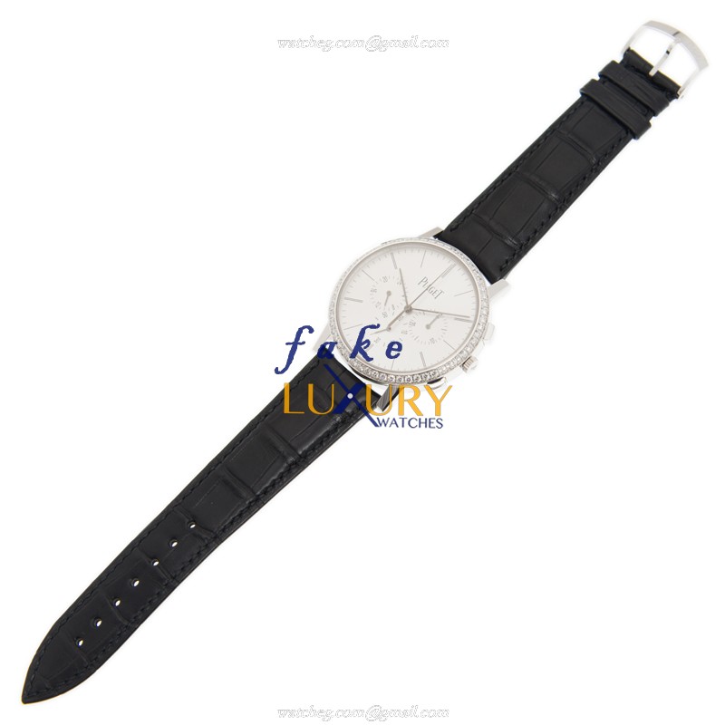 Piaget G0A40031 Replica Watch, Manual Wind, Silver Dial, 18kt White Gold & Diamond Case, 41mm - Image 2