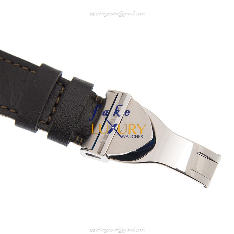 Tudor 79230R-LS Replica Watch, Automatic, Stainless Steel Case, Black Dial, Leather Strap - Image 4