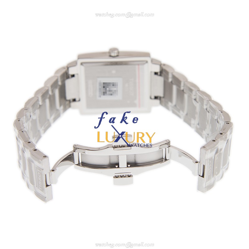 Tissot T061.510.11.031.00 Replica Watch, White Dial Silver Steel Bracelet Quartz Movement - Image 5