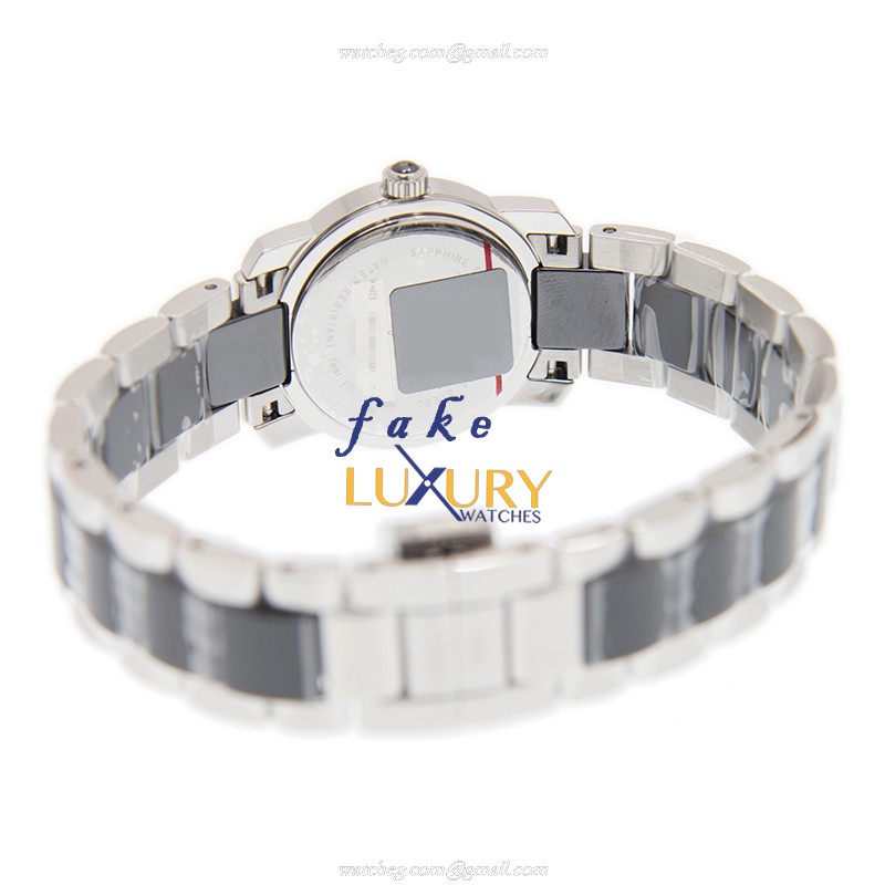 Tissot T-LADY Quartz Ceramic Steel T064.210.22.056.00 Black Dial Replica Watch - Image 4