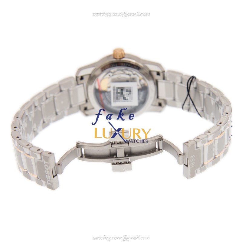 Tissot T-CLASSIC T087.207.55.297.00 - Replica Watch - Automatic - 18kt Rose Gold - Dark Brown Dial - Image 5