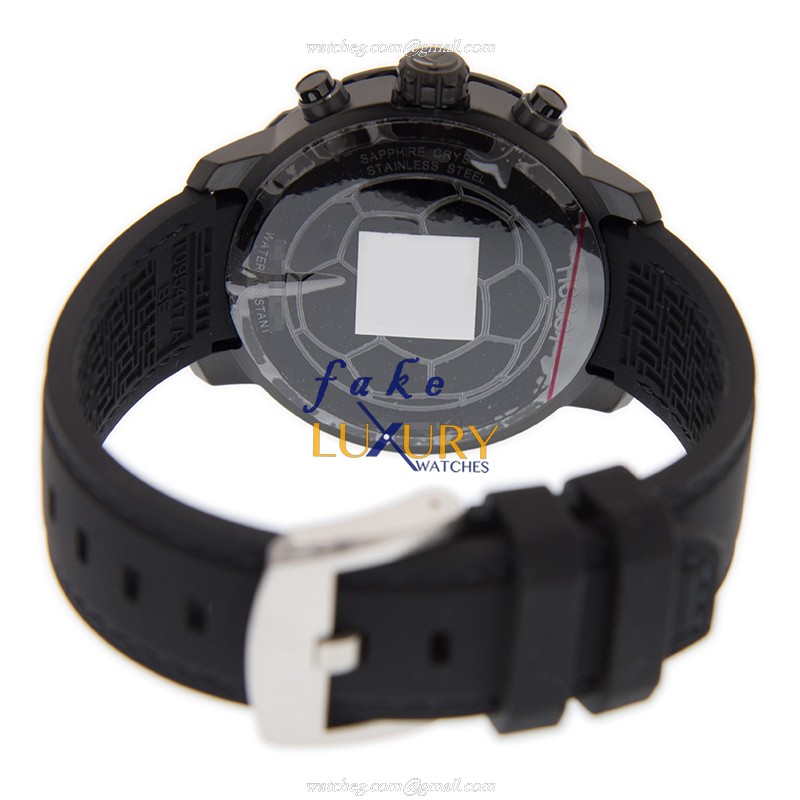 Tissot T095.449.37.057.00 Replica Watch, Quartz Movement, Black Dial, Rubber Strap - Image 4