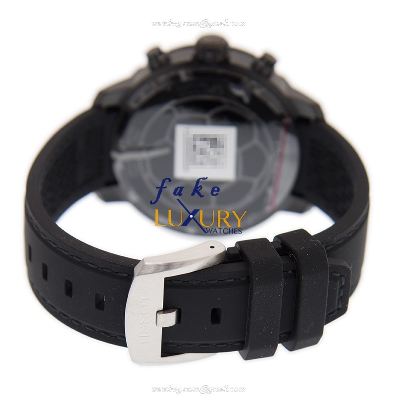 Tissot T095.449.37.057.00 Replica Watch, Quartz Movement, Black Dial, Rubber Strap - Image 5