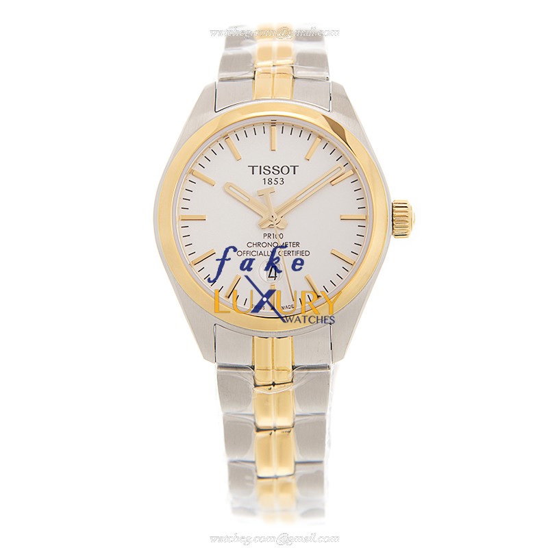 T101.251.22.031.00 - Tissot T-Classic Replica Watch - Automatic White Dial Gold-Plated Steel - Image 2