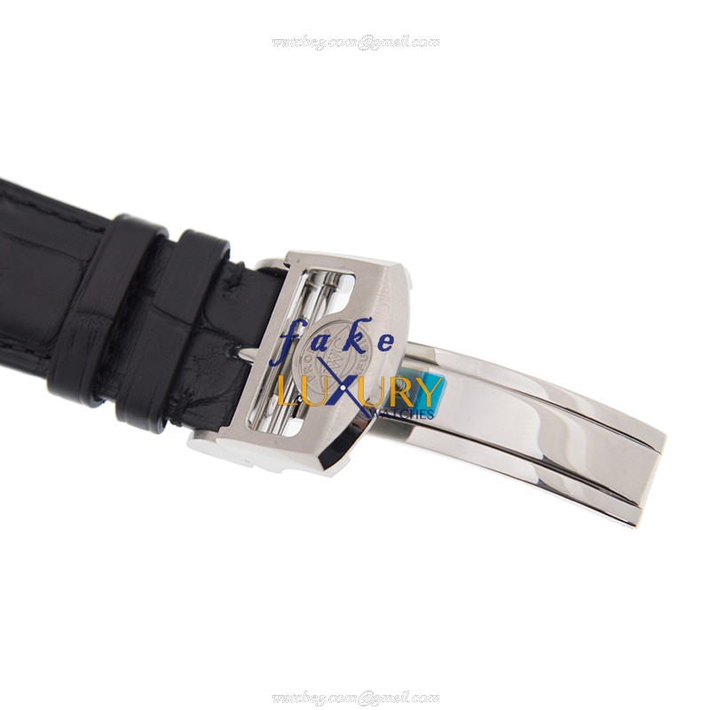 IWC IW500712 Portuguese Replica Watch Automatic Silver Dial Steel Case Black Alligator Strap - Image 3