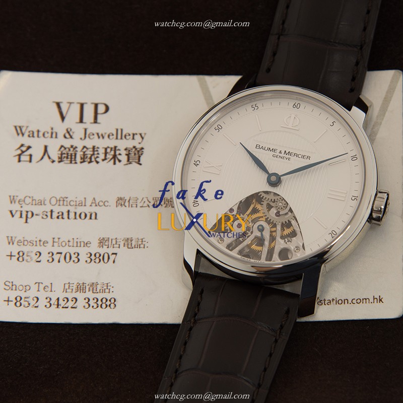 Baume & Mercier M0A08786 Classima Replica Watch, 42mm Manual Wind, White Dial Steel - Image 5