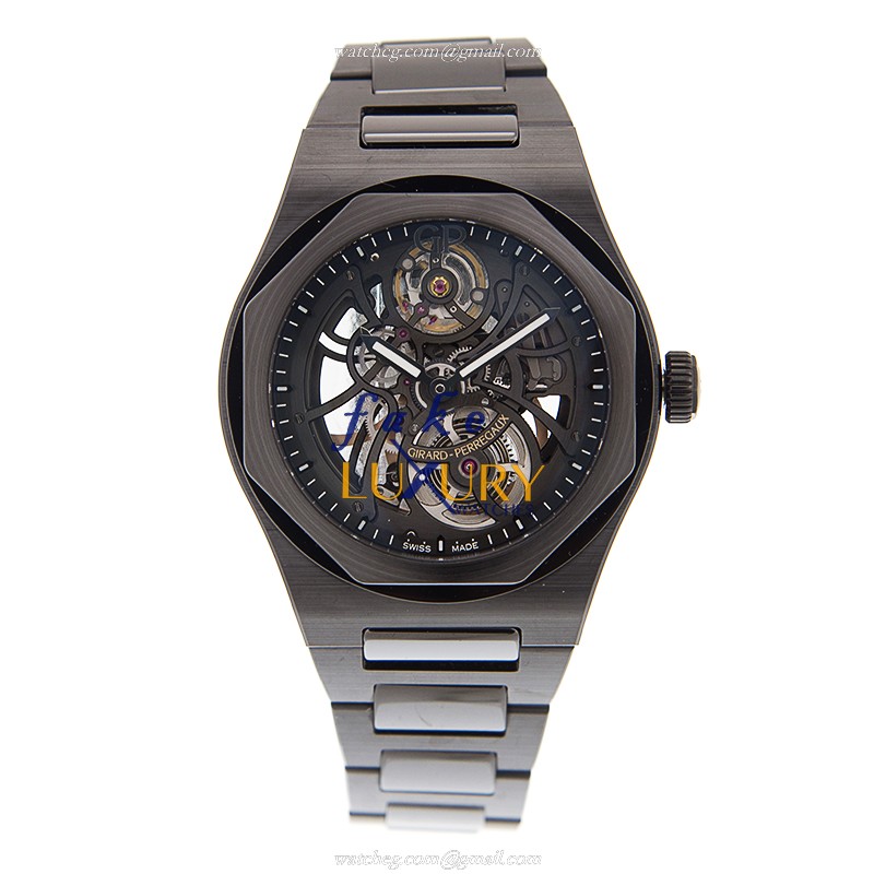 Girard Perregaux Laureato 81015-32-001-32A Automatic Ceramic Black Dial Replica Watch - Image 2