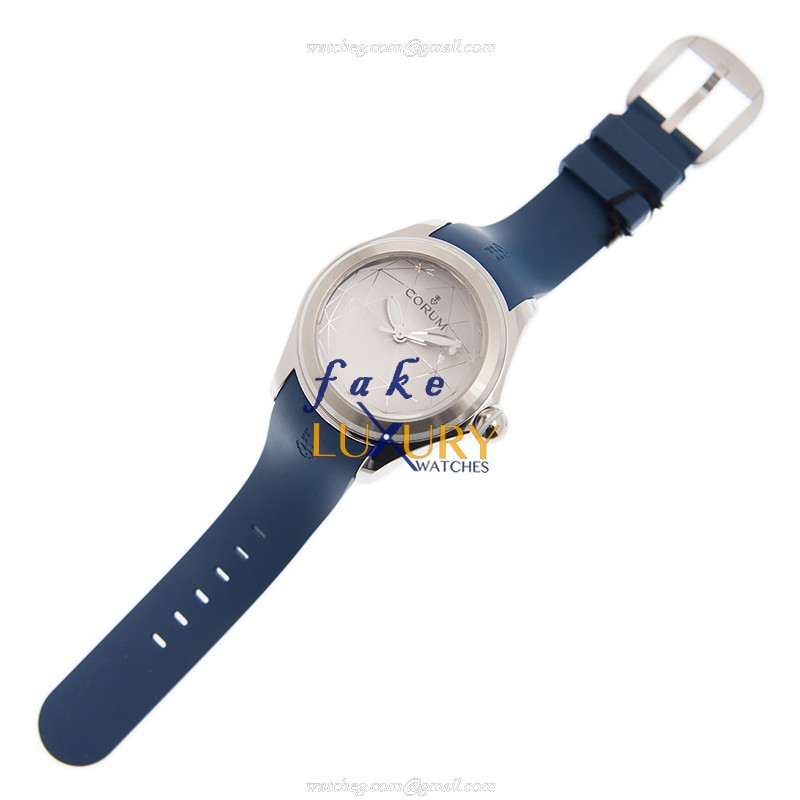 Corum 082.310.20/0373 OR01 Bubble - Replica Watch - Automatic - Steel Case - White Dial - Blue - Image 2