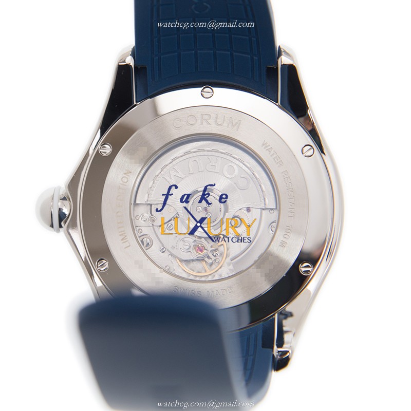 Corum 082.310.20/0373 OR01 Bubble - Replica Watch - Automatic - Steel Case - White Dial - Blue - Image 3