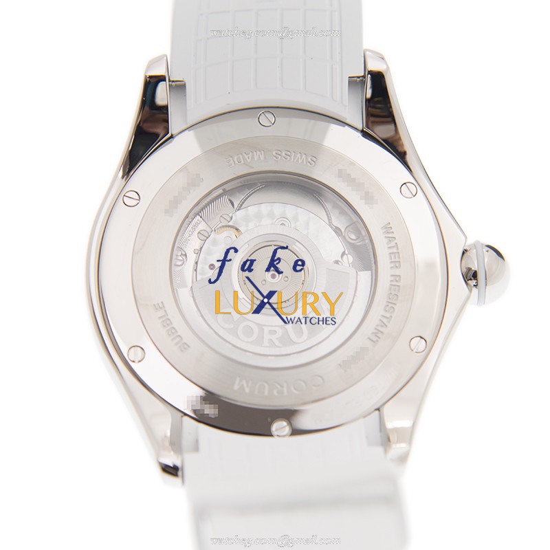 Corum 082.310.20/0379 QU02 Bubble Automatic Stainless Steel Multi-Color Dial Rubber Strap Replica - Image 3