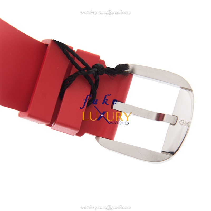 Corum 082.410.20/0176 CH01 BUBBLE - Replica Watch - Automatic - Steel Case - Black White Dial - Red - Image 4