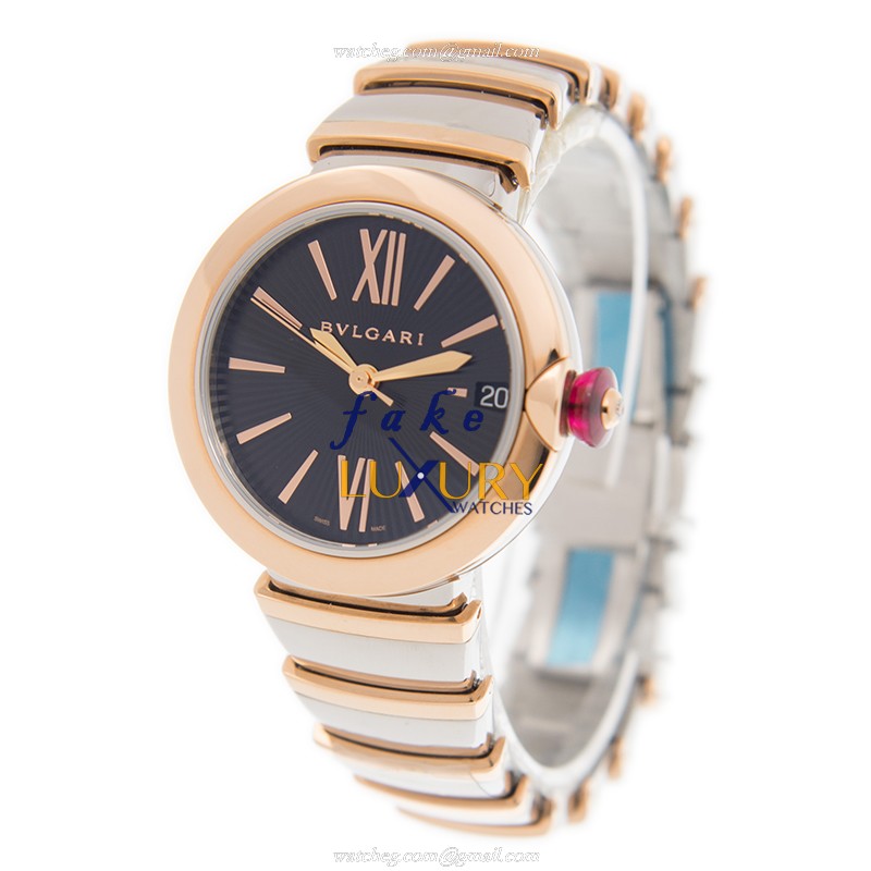 Bulgari LVCEA LU33BSPGSPGD Replica Watch With 33mm Rose Gold Case, Black Dial, Automatic Movement - Image 3