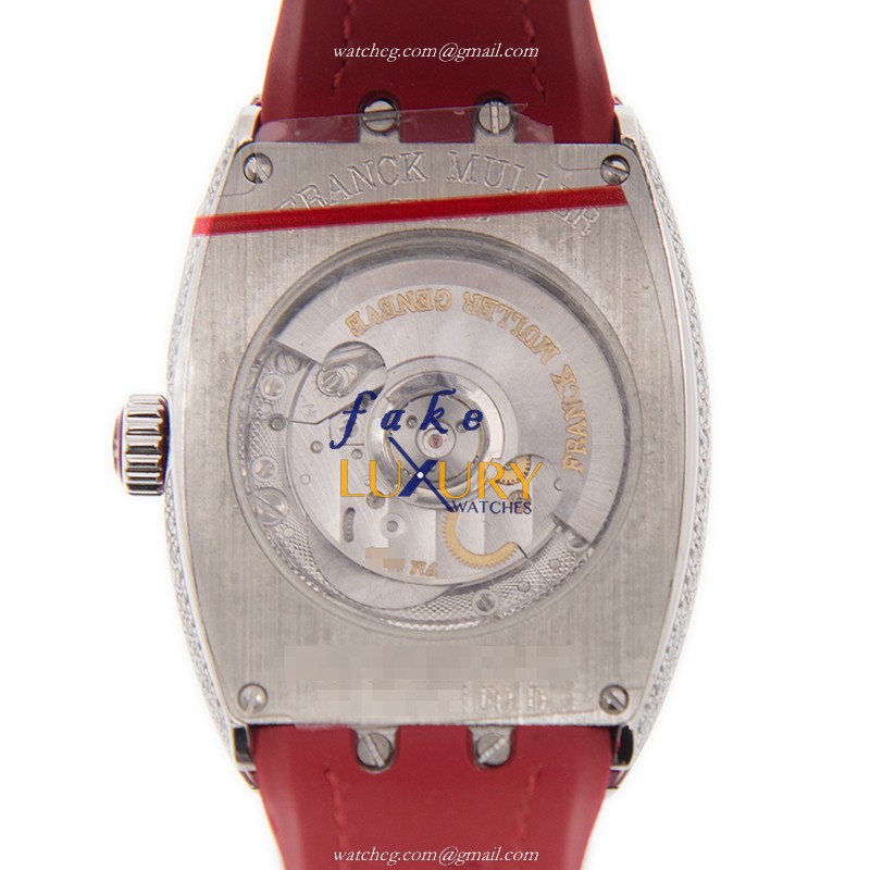 Franck Muller V 29 SC AT FO D AC.RG Vanguard Replica Watch, Automatic, White Dial, Red Alligator - Image 3