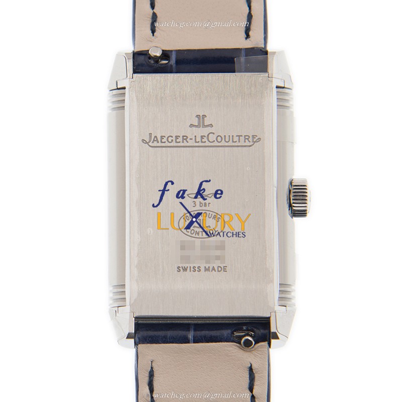 Jaeger-Lecoultre Q2668432 REVERSO Manual Wind Steel Replica Watch | Alligator Blue Strap - Image 3