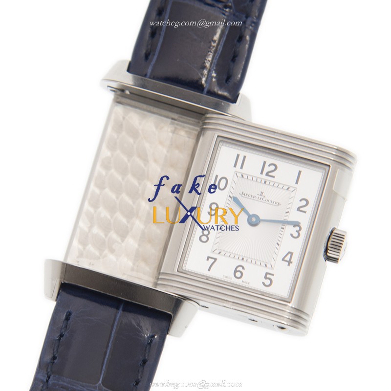 Jaeger-Lecoultre Q2668432 REVERSO Manual Wind Steel Replica Watch | Alligator Blue Strap - Image 5