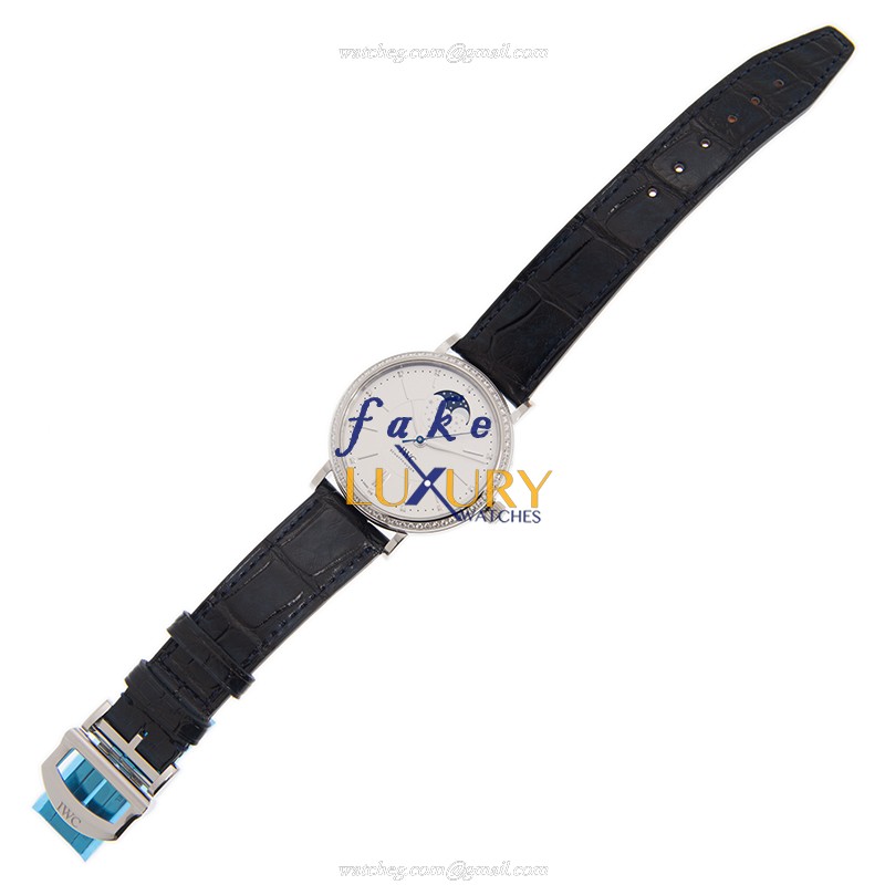 IW459008 - IWC Portofino Replica Watch Automatic Stainless Steel Diamonds Silver Dial - Image 2