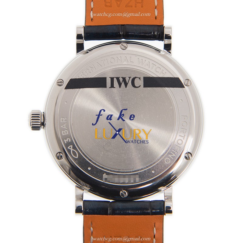 IW459008 - IWC Portofino Replica Watch Automatic Stainless Steel Diamonds Silver Dial - Image 3