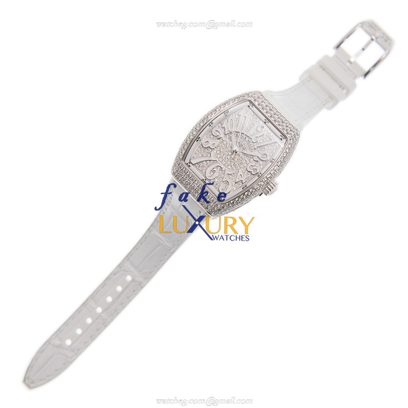 Franck Muller V 29 SC AT FO D CD AC.BL VANGUARD Auto Replica Watch - Swiss Movement, Silver Dial - Image 2