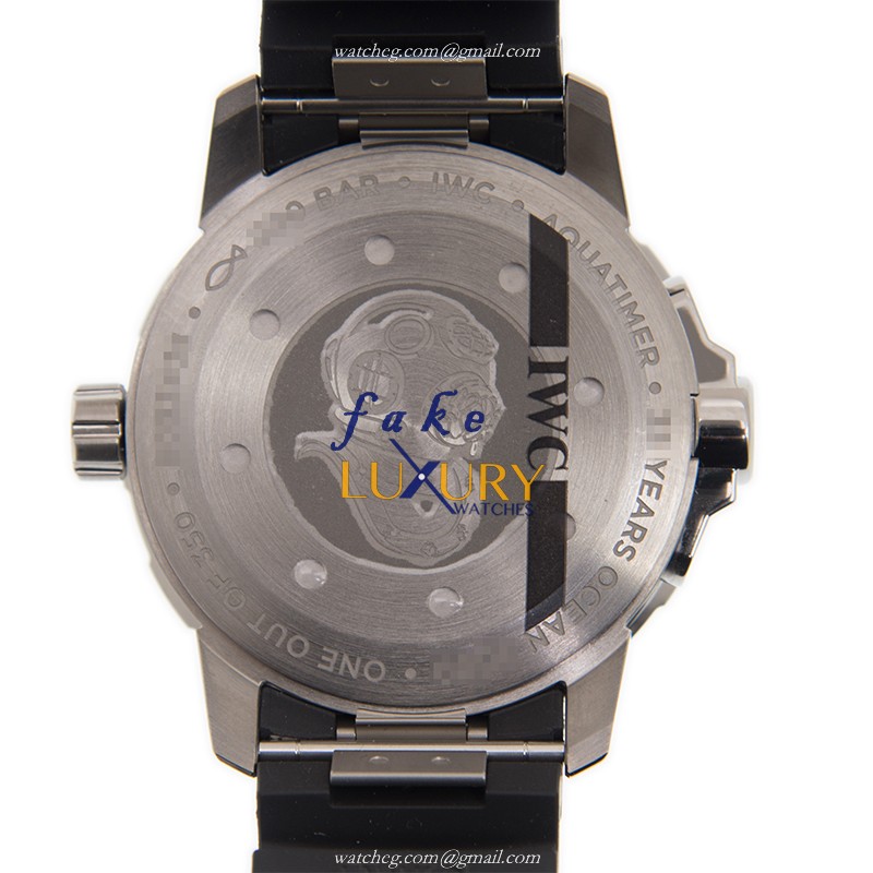 IWC Aquatimer IW329101 Automatic Titanium Black Dial Rubber Strap Replica Watch - Image 3